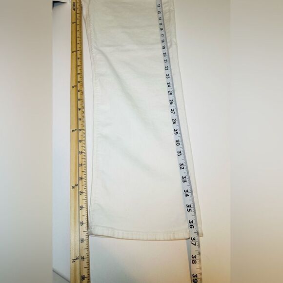 HUDSON Maternity Nico Straight Ankle White Denim Jeans Women's 32 NWT - Picture 15 of 15